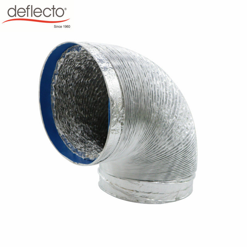 Aluminum Foil Flexible Exhaust Hose Paster Connector Air Duct 6'' 150 MM 32 Ft